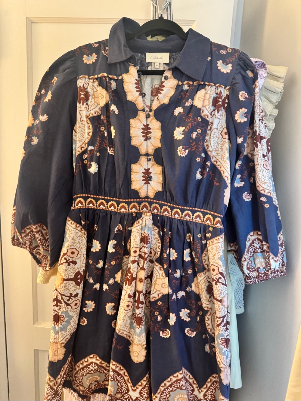 Cleobella Long Sleeve Linen Dress